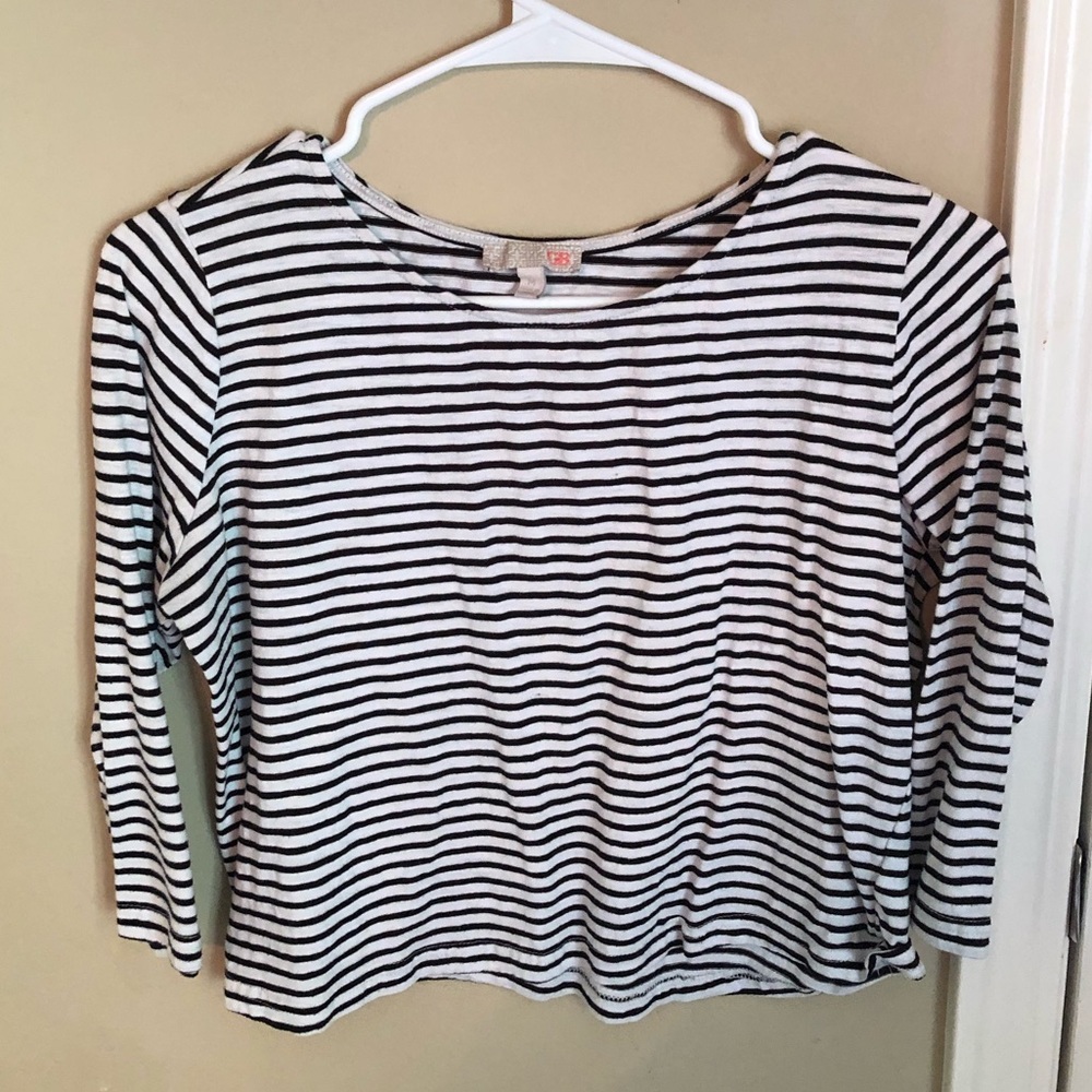 3/4 sleeve crop top